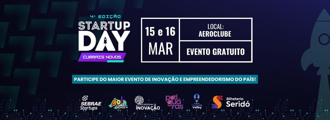 Banner do evento Startup Day - Currais Novos